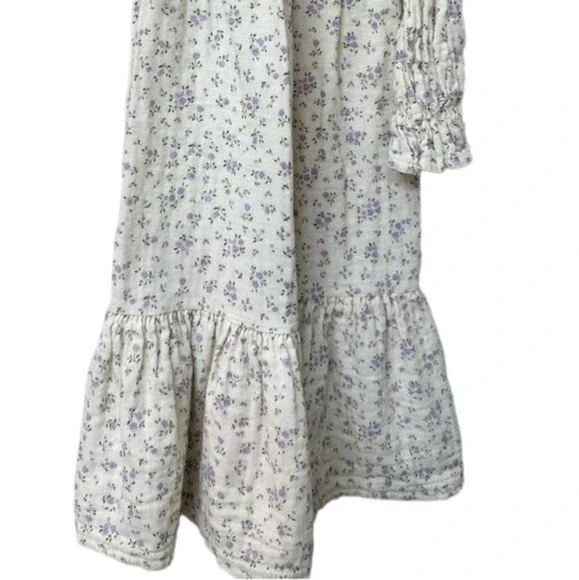 GIRLS CLASSIC COTTON FLORAL DRESS SIZE 3-4Y - Picture 6 of 10